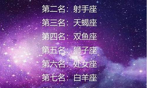 12星座的排行榜月份_星座排行榜十二月份