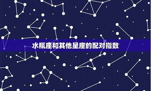 水瓶座星座和什么星座最配_星座配对水瓶座